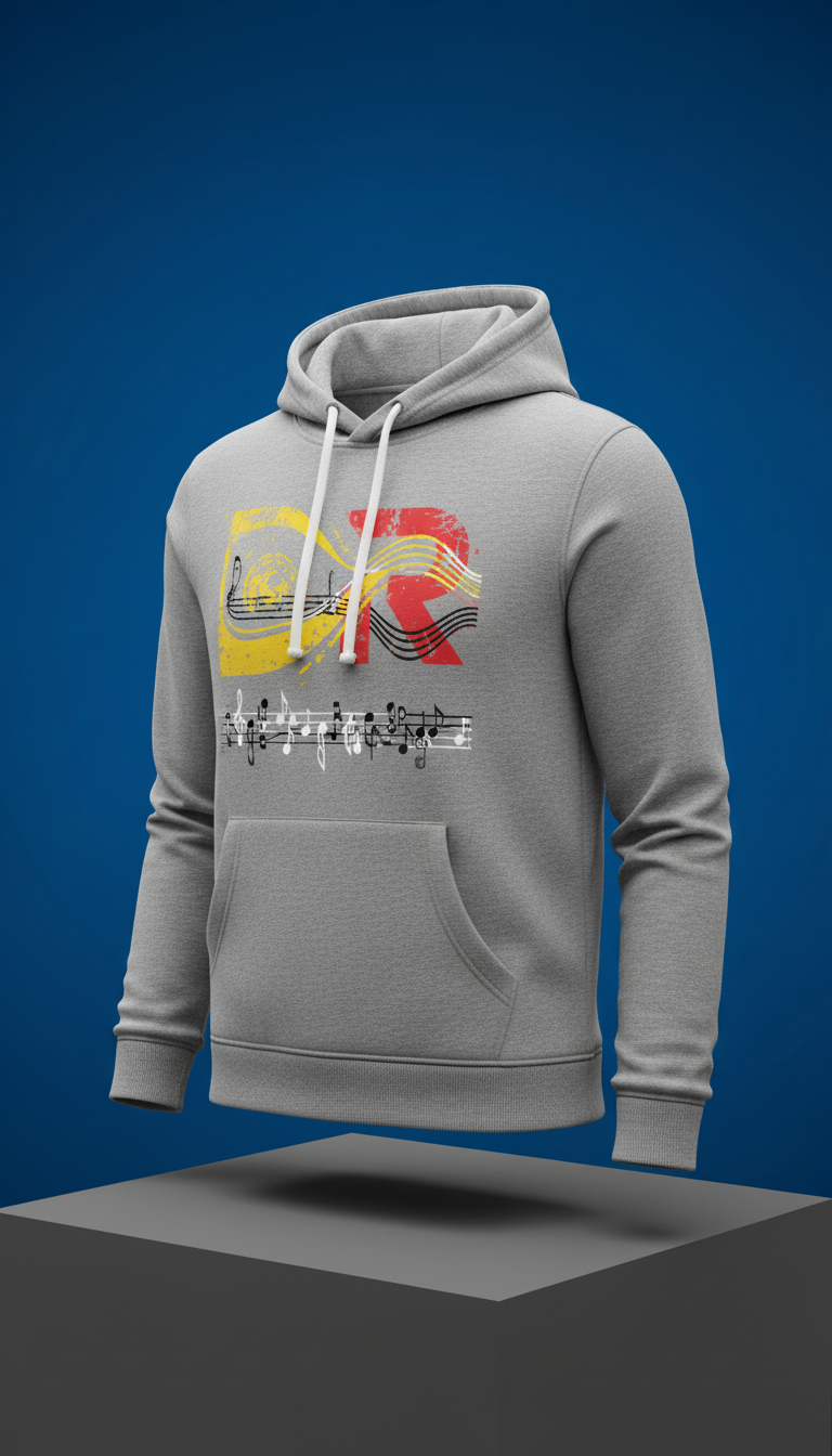 Rockin' R's lyric graphic hoodie